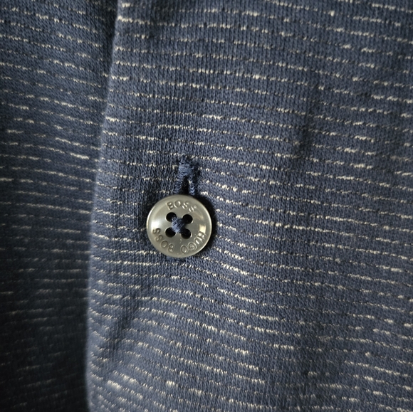 Hugo Boss Men's Polo Shirt Navy and White - Picture 9 of 9